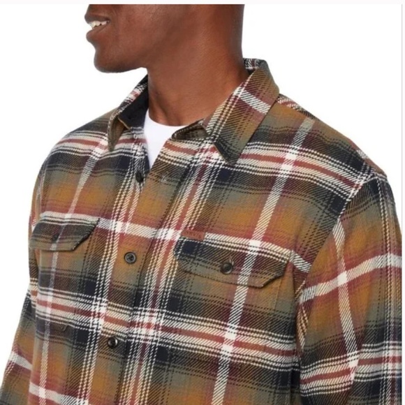 Orvis Men’s Heavyweight Soft 100% Cotton Flannel Shirt Side Pockets M or XL NEW - Picture 4 of 5